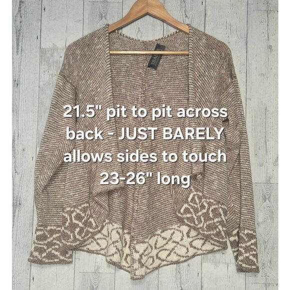 Bill Baber Handmade in Scotland Montrose Waterfall Natural Fiber Cardigan Sz. M - Picture 4 of 8